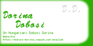 dorina dobosi business card